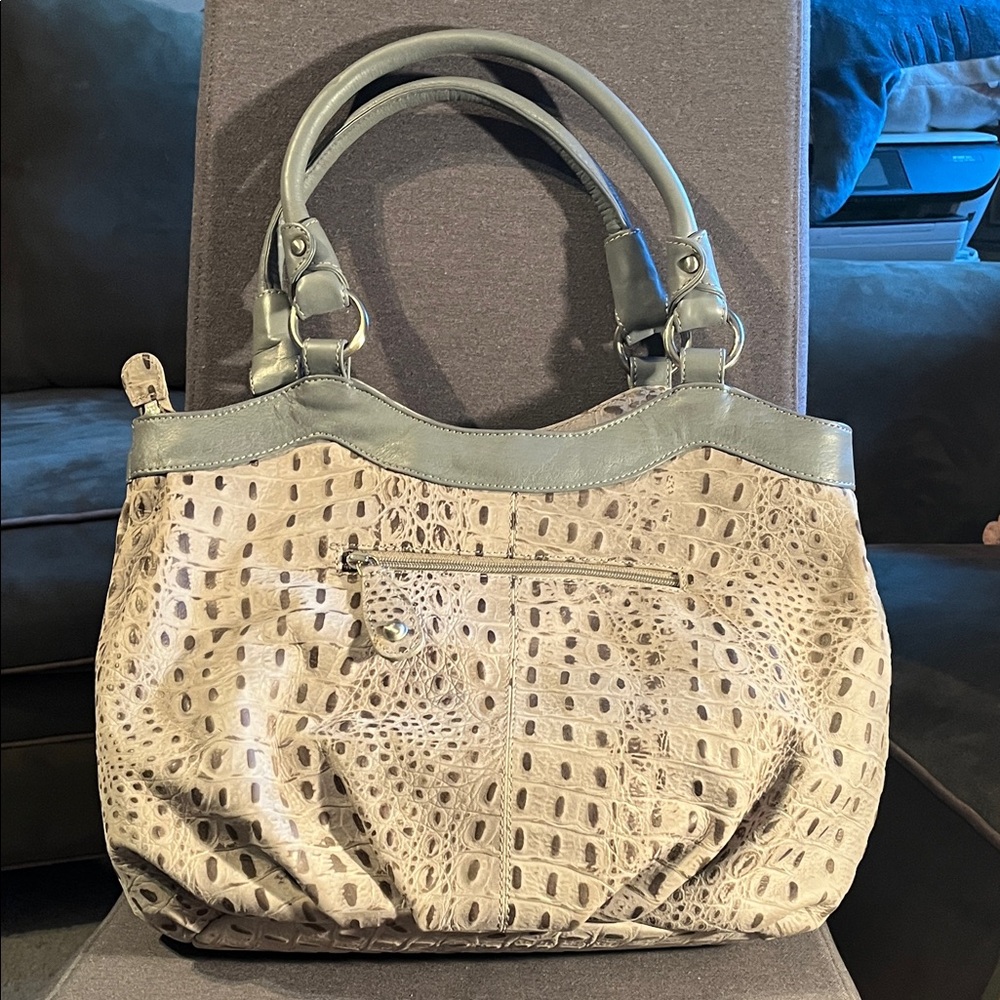 Michael Rome Gray Shoulder Bag
